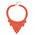 Orange Beads Links Necklac..