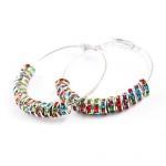 Basketball Wives POParazzi Inspired Rhinestone Rings Earring 80mm