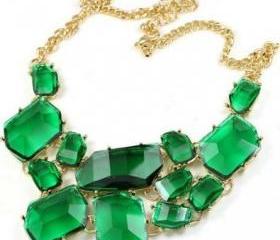 bubble Bib Necklace Statement Fashion Necklace